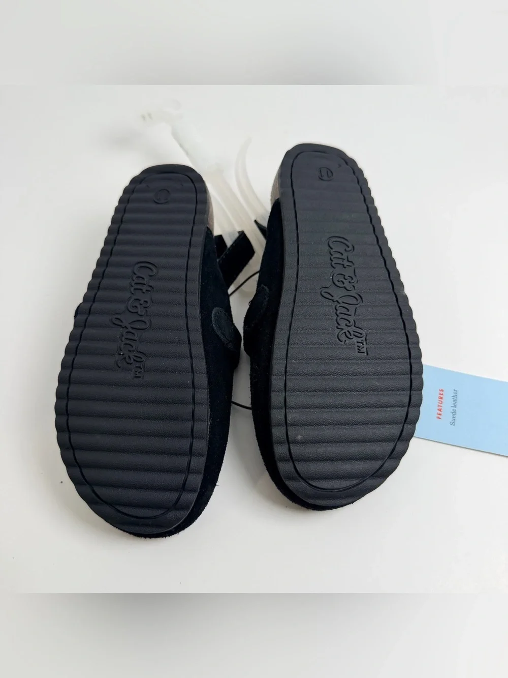 Cat & Jack Black Kids Slingback Buckle Sandals